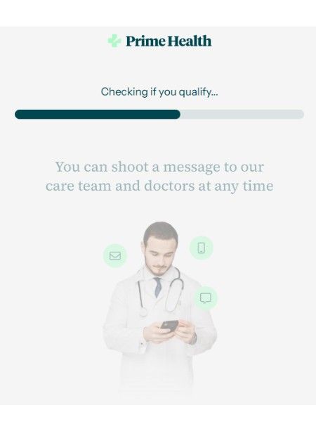 checking if qualify - question on primehealth quiz