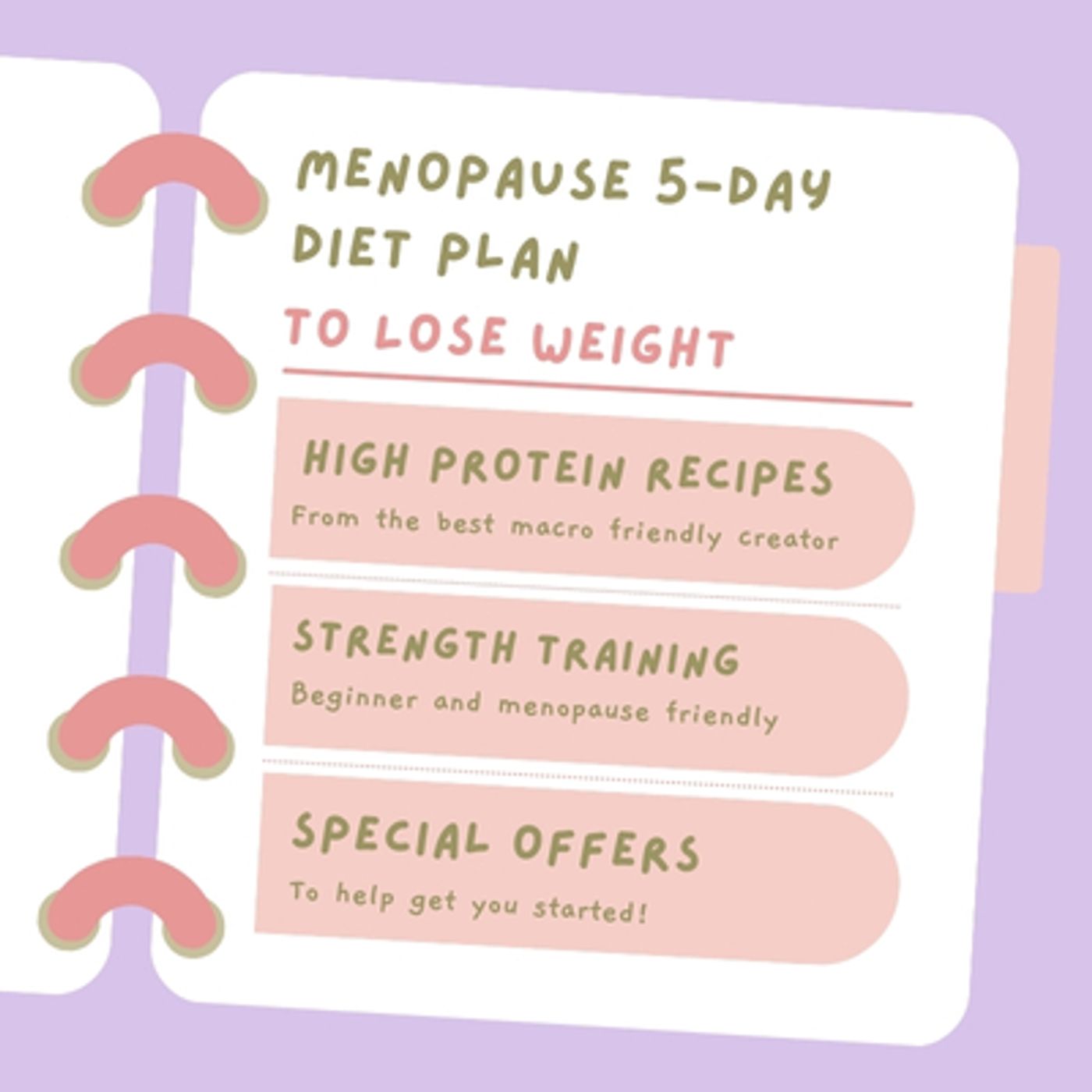 Menopause 5-Day Diet Plan for weight loss