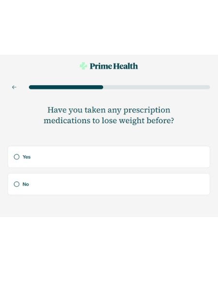 weight loss prescription in past question on primehealth quiz