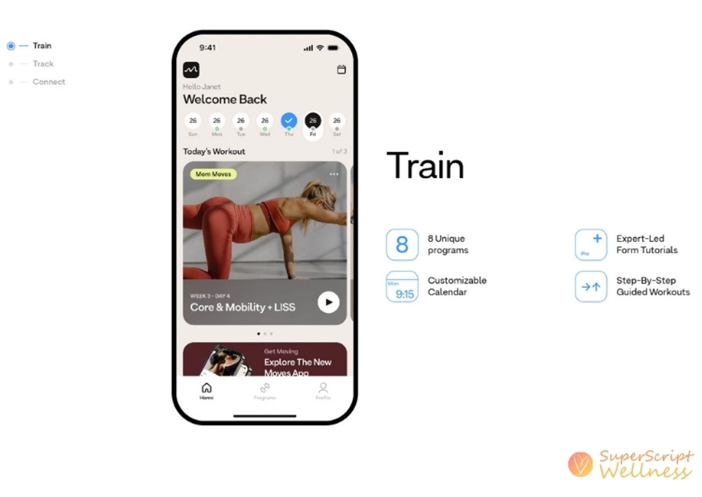 moves app screen shot