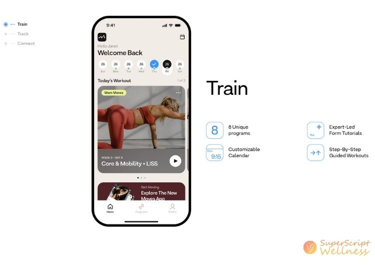 moves app screen shot