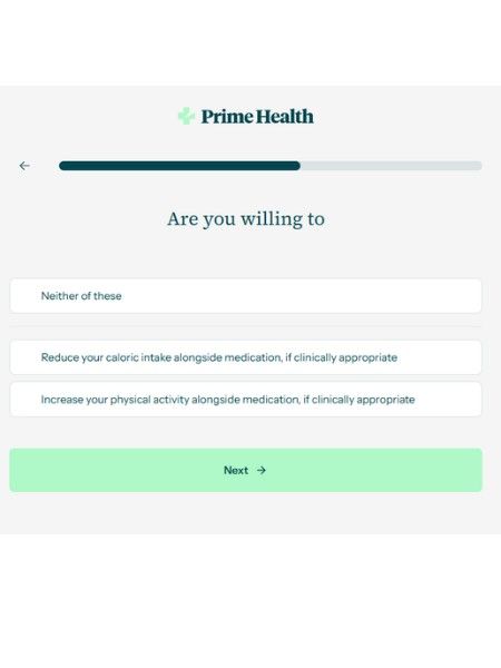eat healthy and exercise question on primehealth quiz