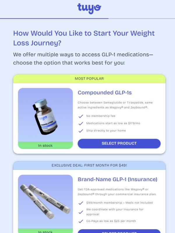 popular plans on tuyo health quiz