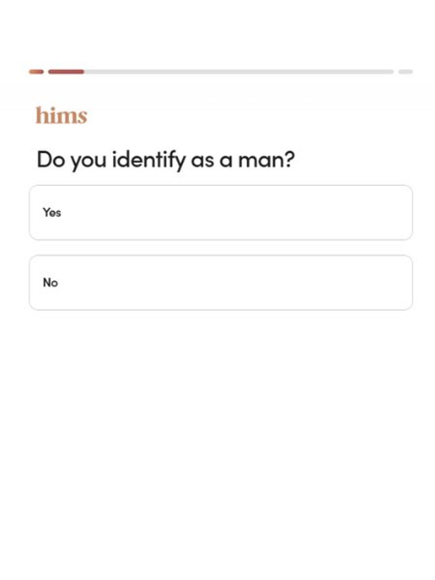 identify as a man question