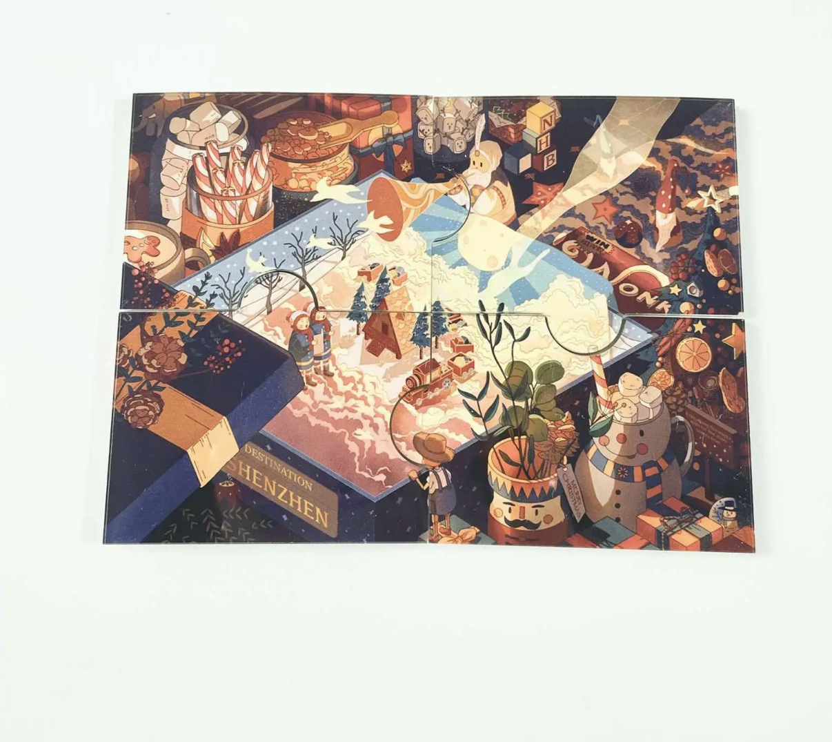 Kerstavond (versie A) - Vierdelige magneetset 2