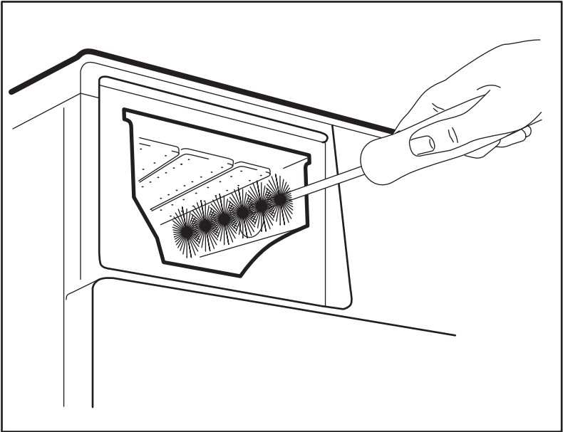 czyszczenie wnęki na szufladę