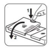 Klappe für Reiniger