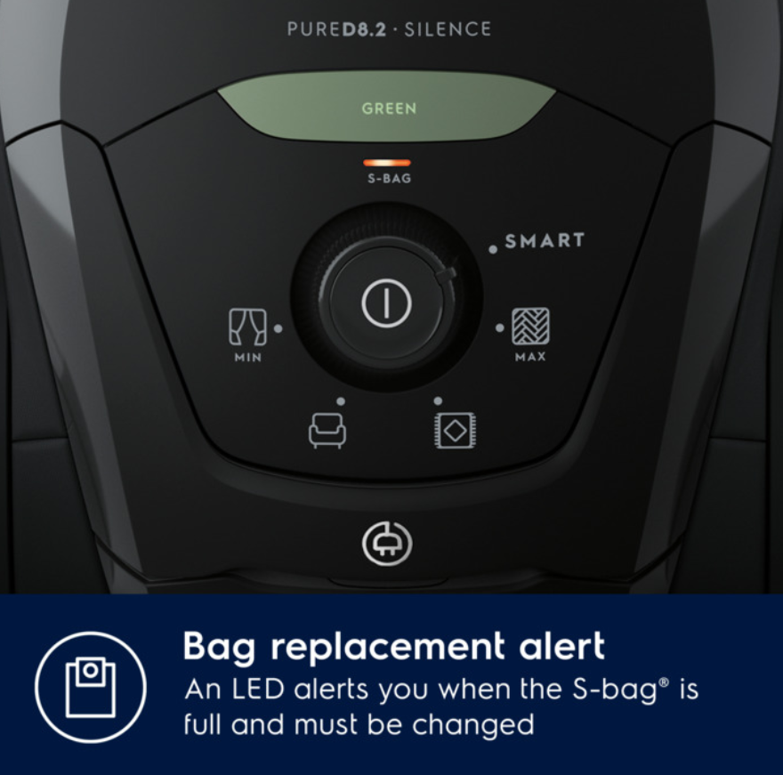 S-bag replacement alert Electrolux