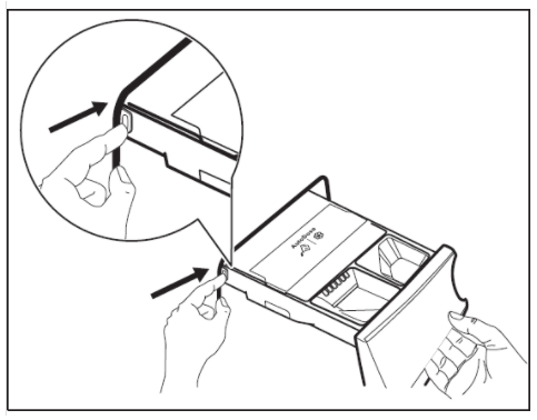 AutoDose Waschmittelschublade Arretierung