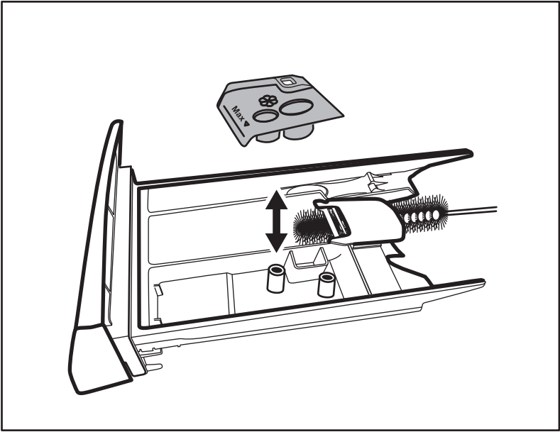czyszczenie szuflady na detergenty
