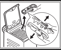 Toplader Waschmittelfach