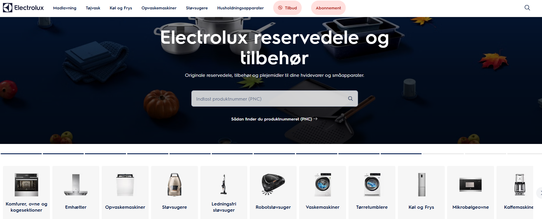 VOSS webshop hvor du kan finde originale reservedele, tilbehør og vedligeholdelsesprodukter til din model