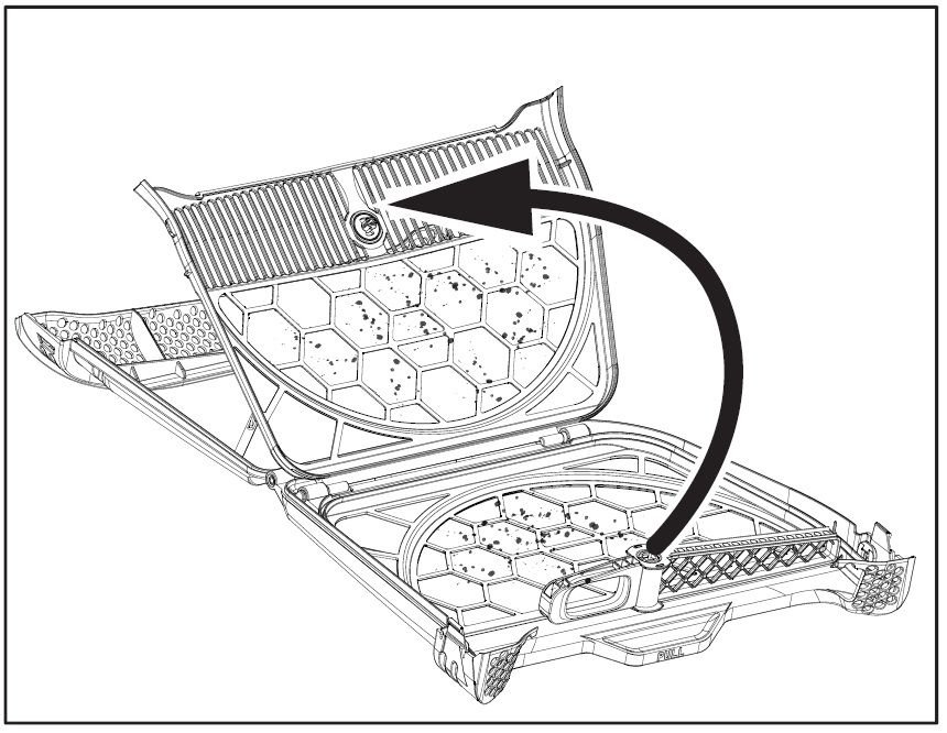 Wäschetrockner_Quick Clean Filter_inneren Filter auseinander klappen