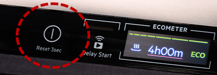 BI dishwasher reset button