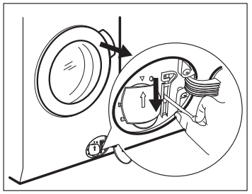 washing machine emergency door opening procedure