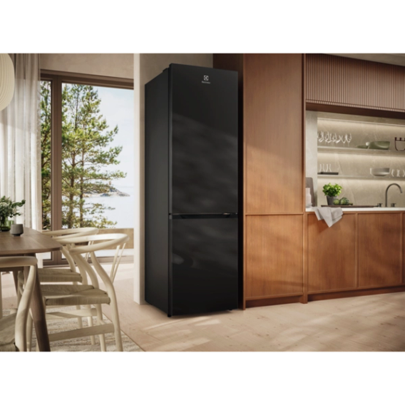 Electrolux black fridge