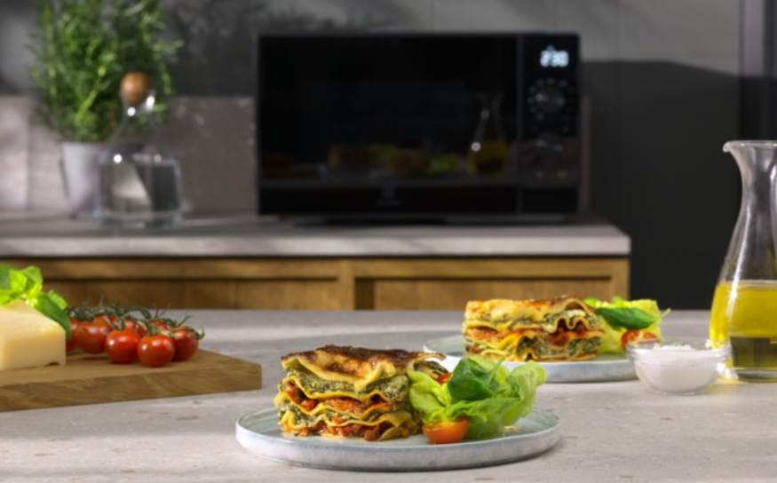 lasagna in an kitchen environment