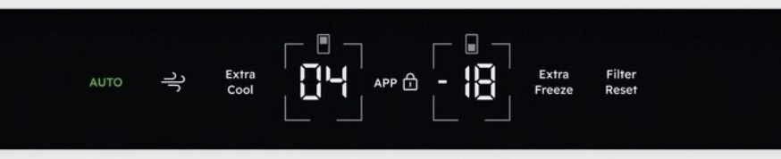 Panel de control digital para frigorífico