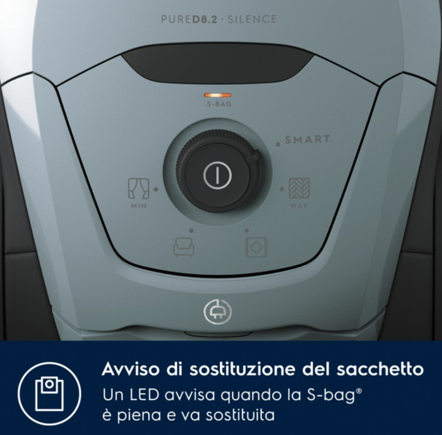 L'indicatore S-bag è illuminato in rosso