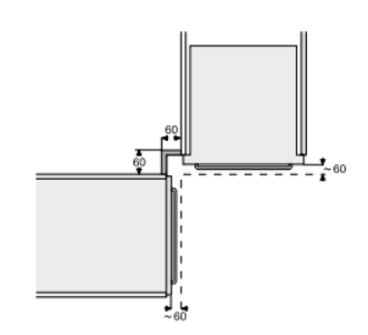 Einbau-Herde/Backofen Ecklösung