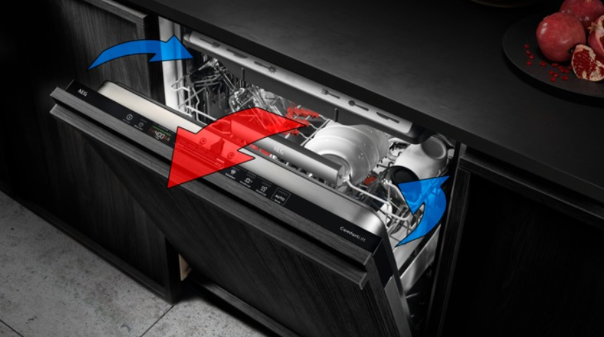 AirDry feature in dishwasher