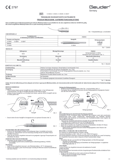PA-trennbare rohrgeführte Instrumente