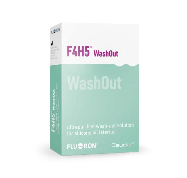 Das Fluoron *F4H5®* ist die einzige *WashOut-Lösung*, mit der bei gleichzeitiger Reduktion der Spülzyklen Silikonöl restlos entfernt werden kann.