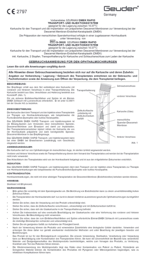 DMEK Rapid Transport and Injection System