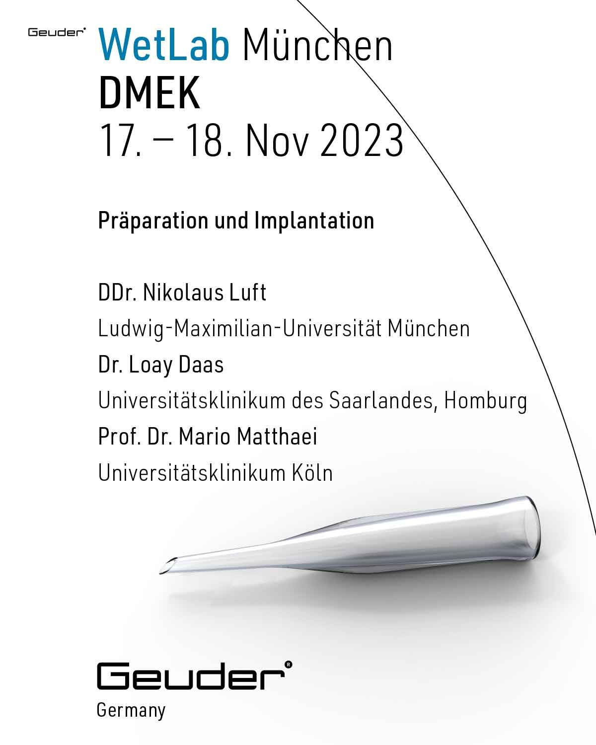 WetLab DMEK München 2023