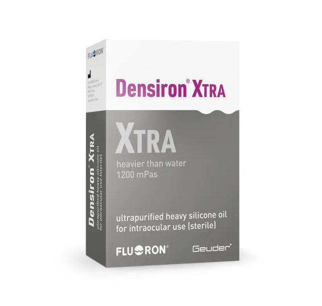 *Mit D. Wong* (Liverpool) entwickelt Fluoron das erfolgreiche Densiron® 68 weiter und bringt mit dem *Densiron® Xtra* ein noch dichteres *schweres Silikonöl* mit besseren applikativen Eigenschaften zur Tamponade insbesondere inferiorer und posteriorer Strukturen auf den Markt.