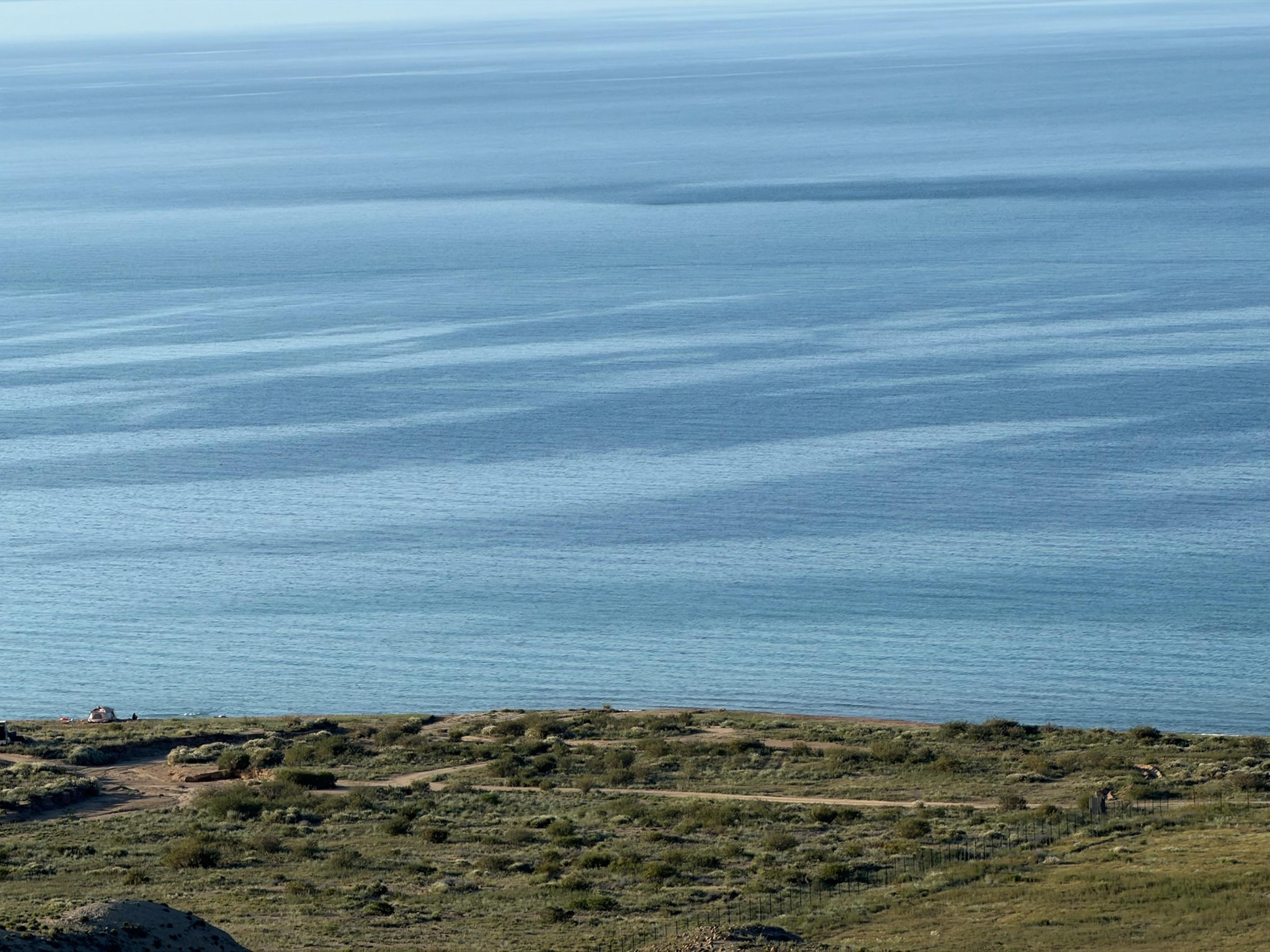 View of lake from canyon