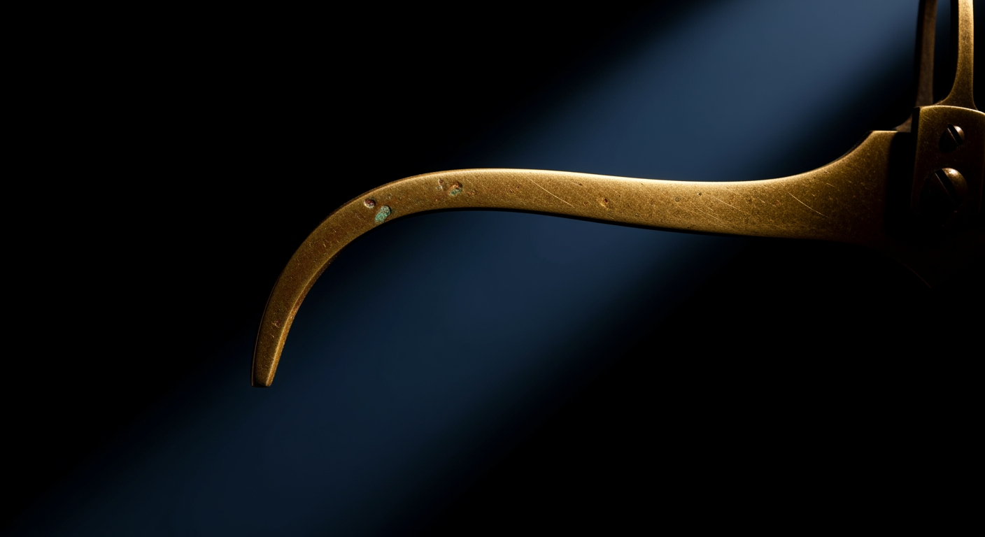 An antique brass scale balance — structural balance across counterparties