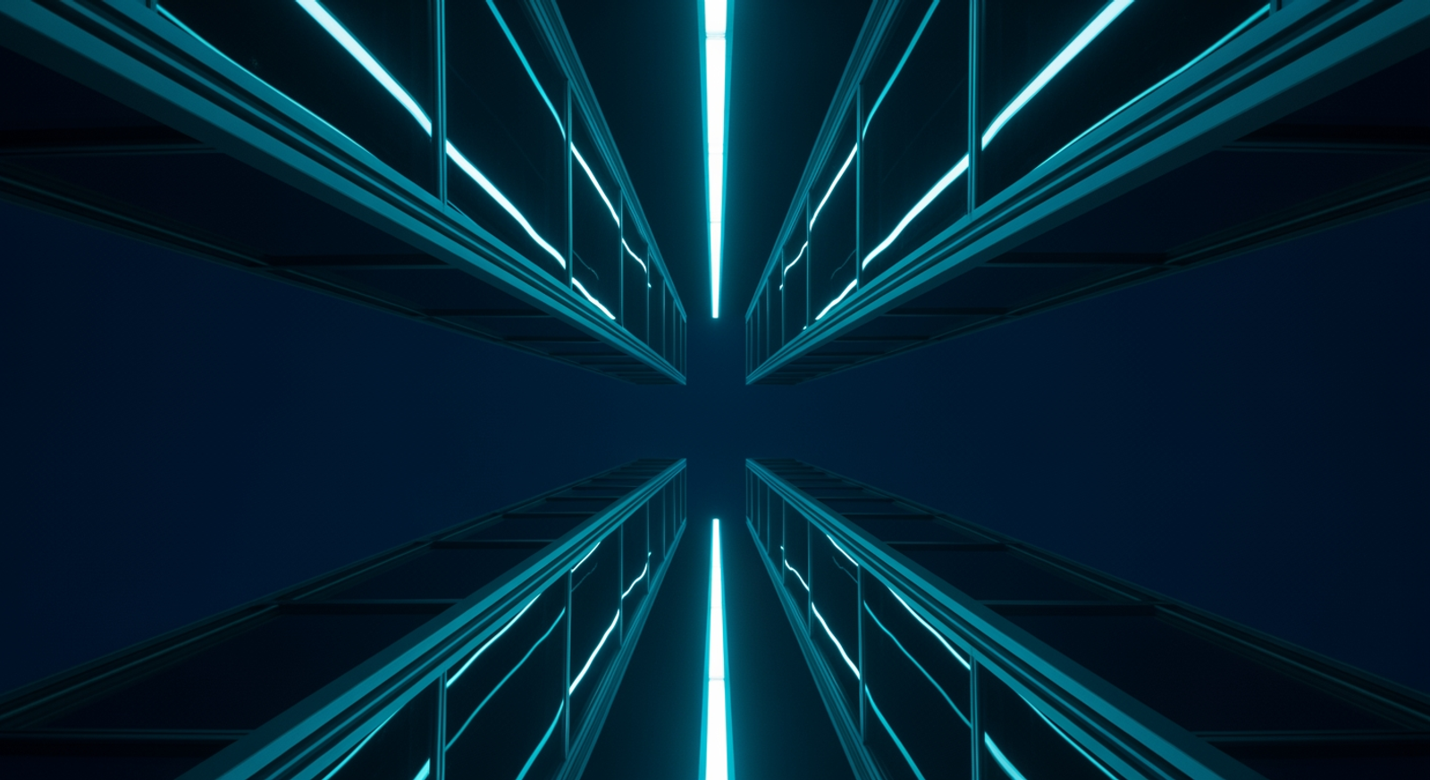 Two parallel corridors representing symmetric last look