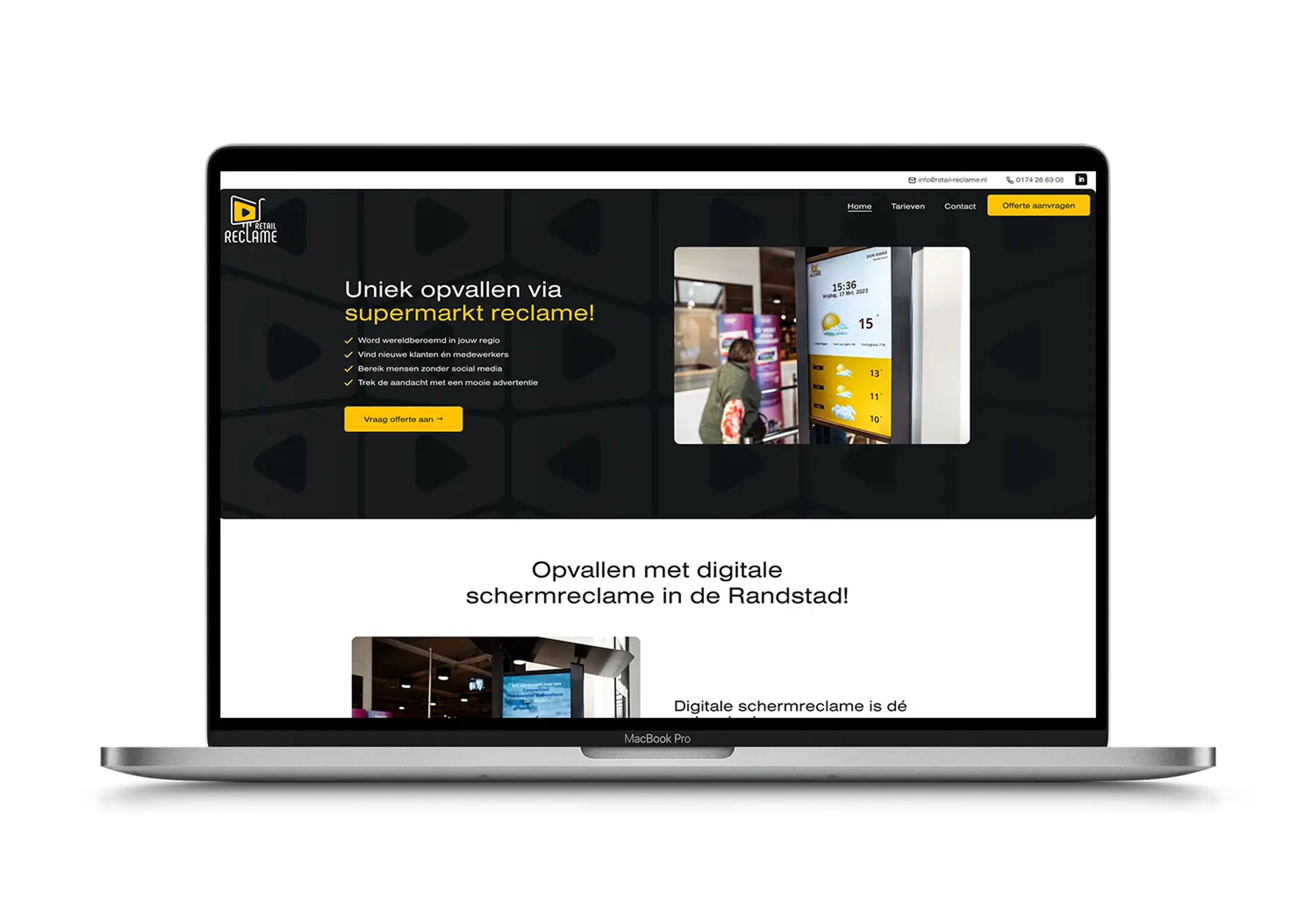 Retail reclame – mockup