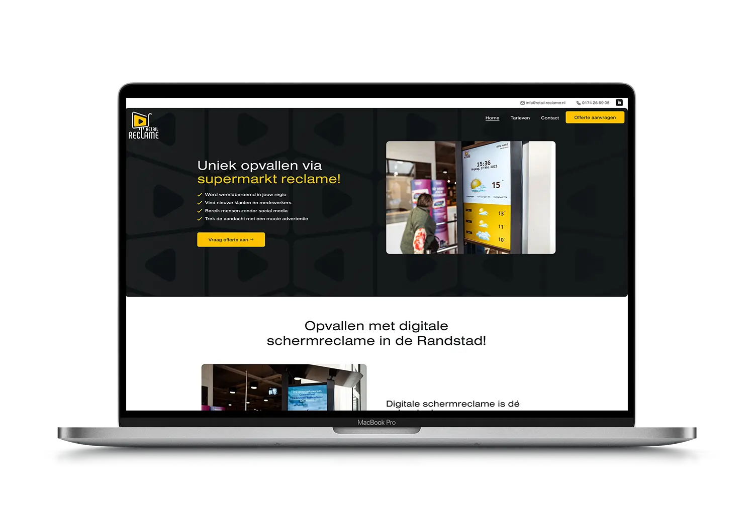 Retail reclame – mockup
