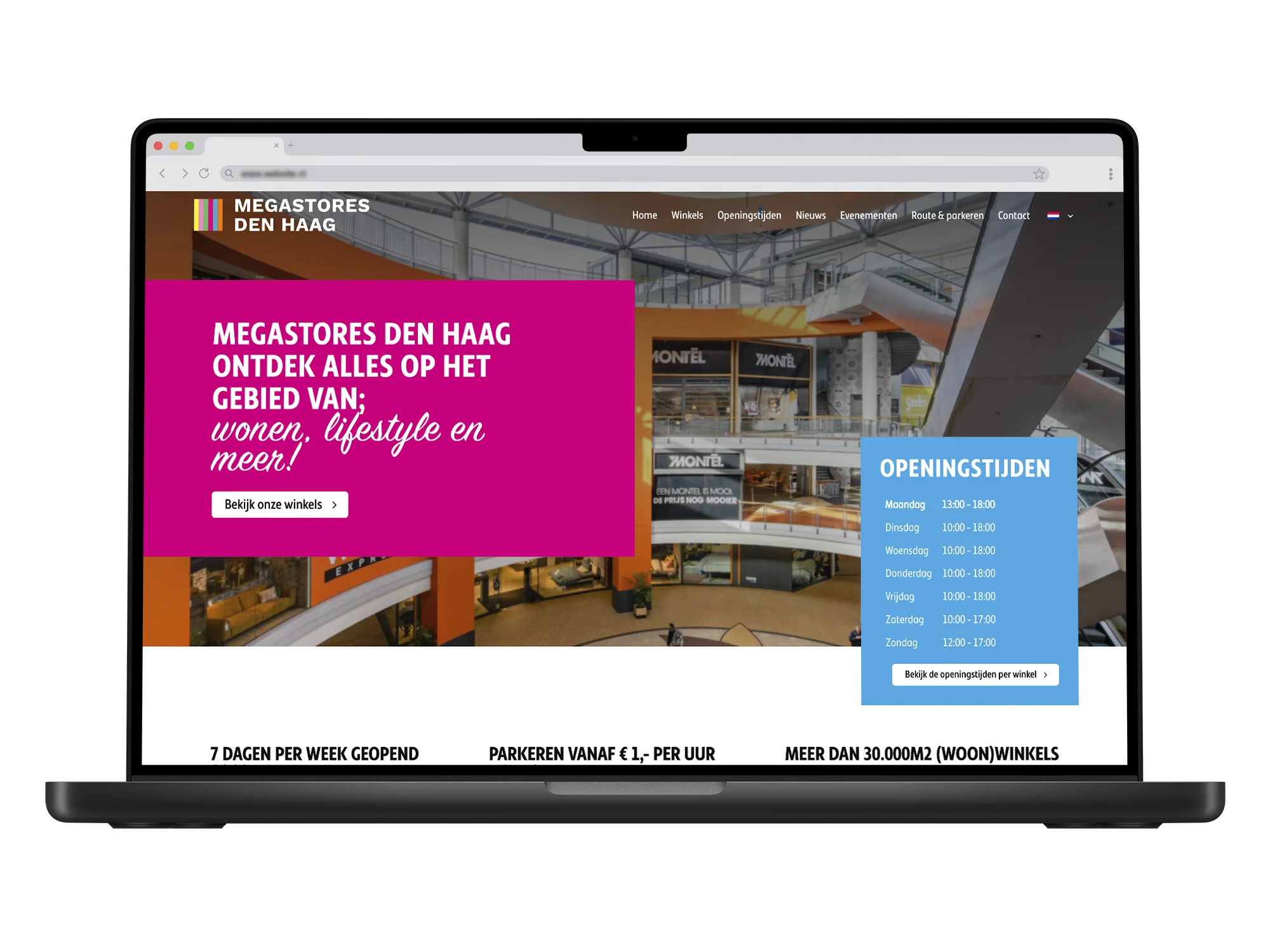 Megastores Den Haag – mockup