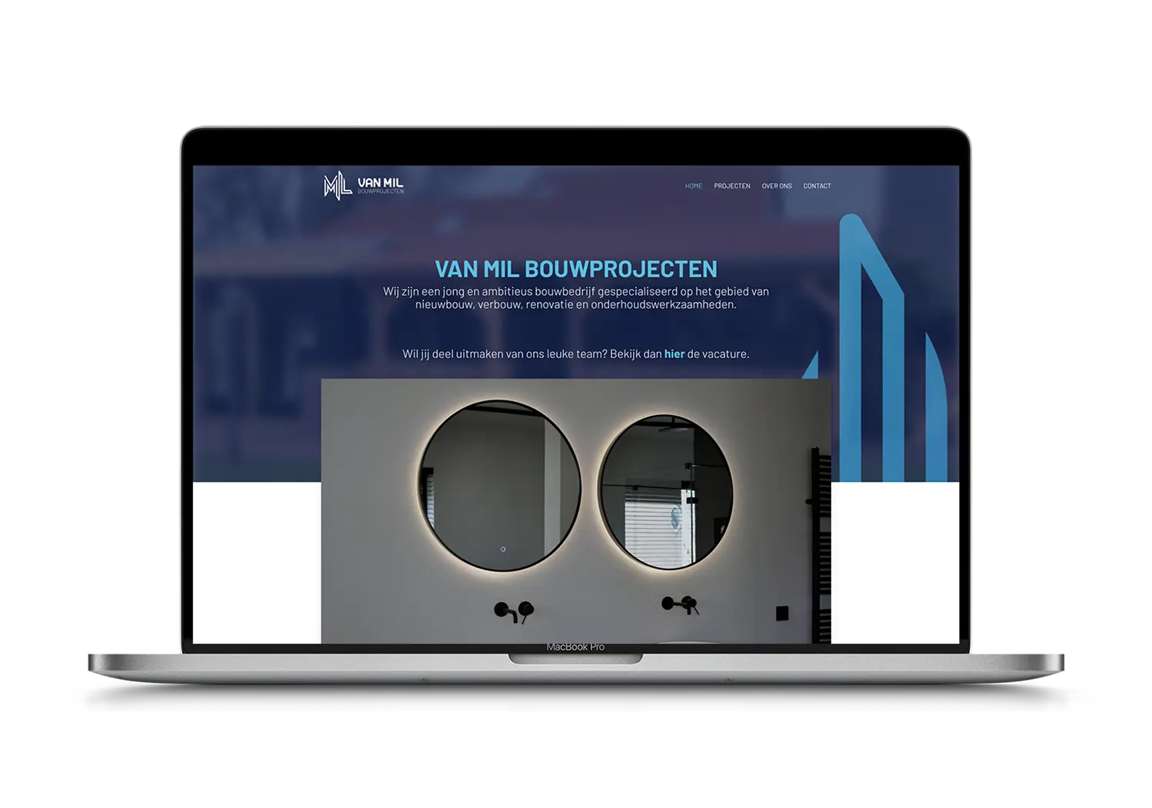 Van Mil Bouwprojecten – mockup