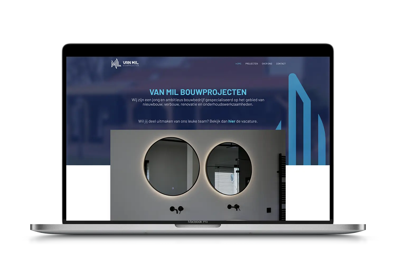 Van Mil Bouwprojecten – mockup