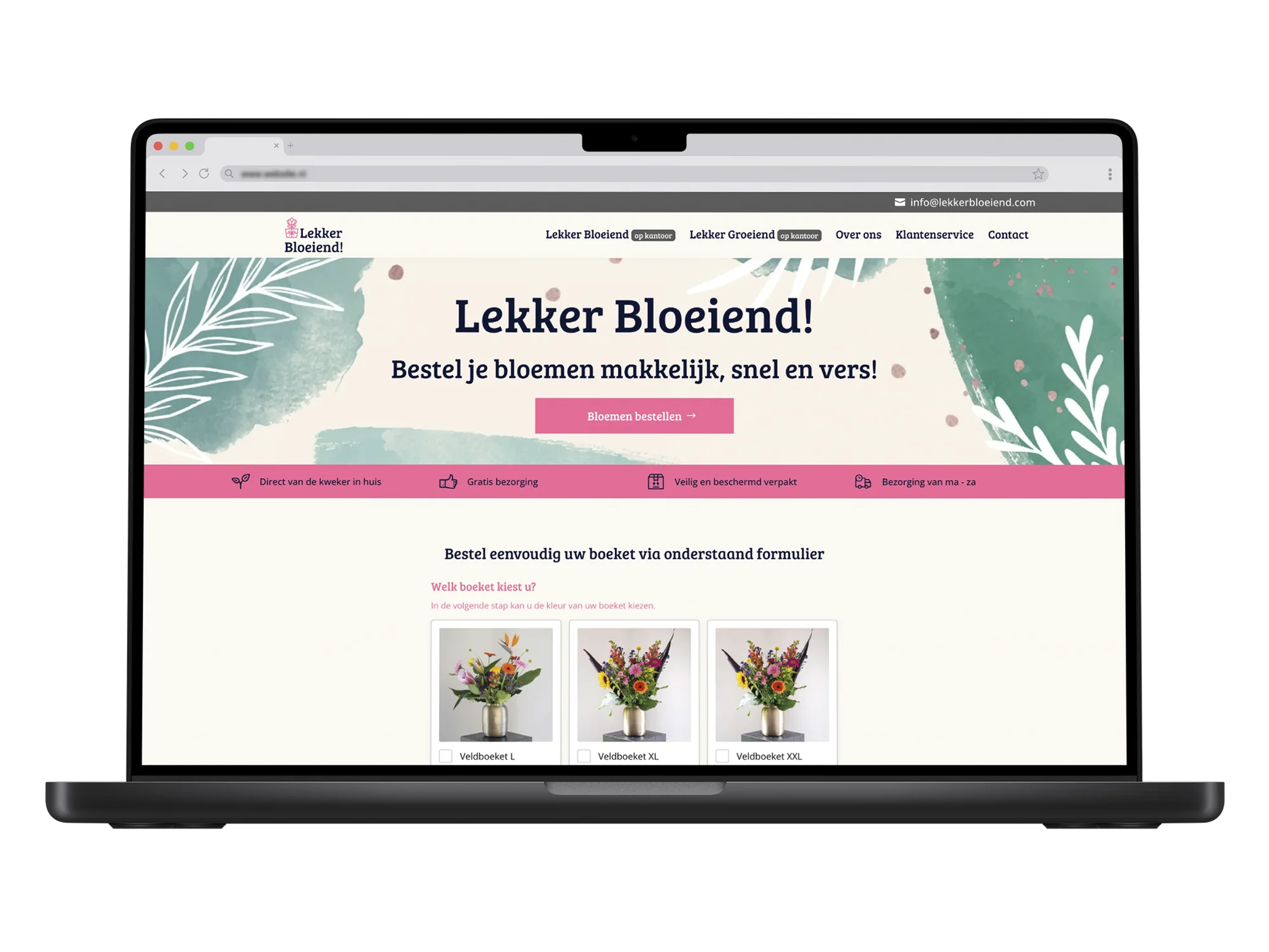 LekkerBloeiend! – mockup