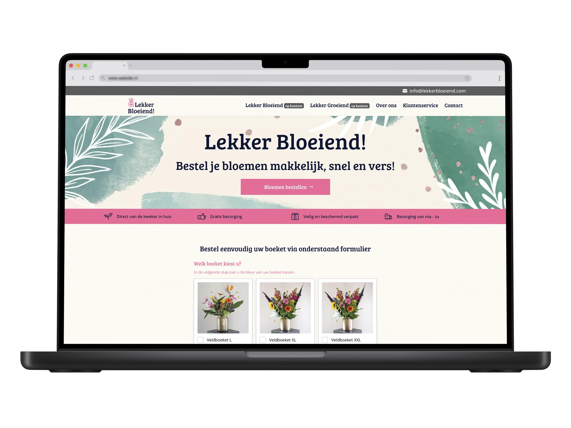 LekkerBloeiend! – mockup