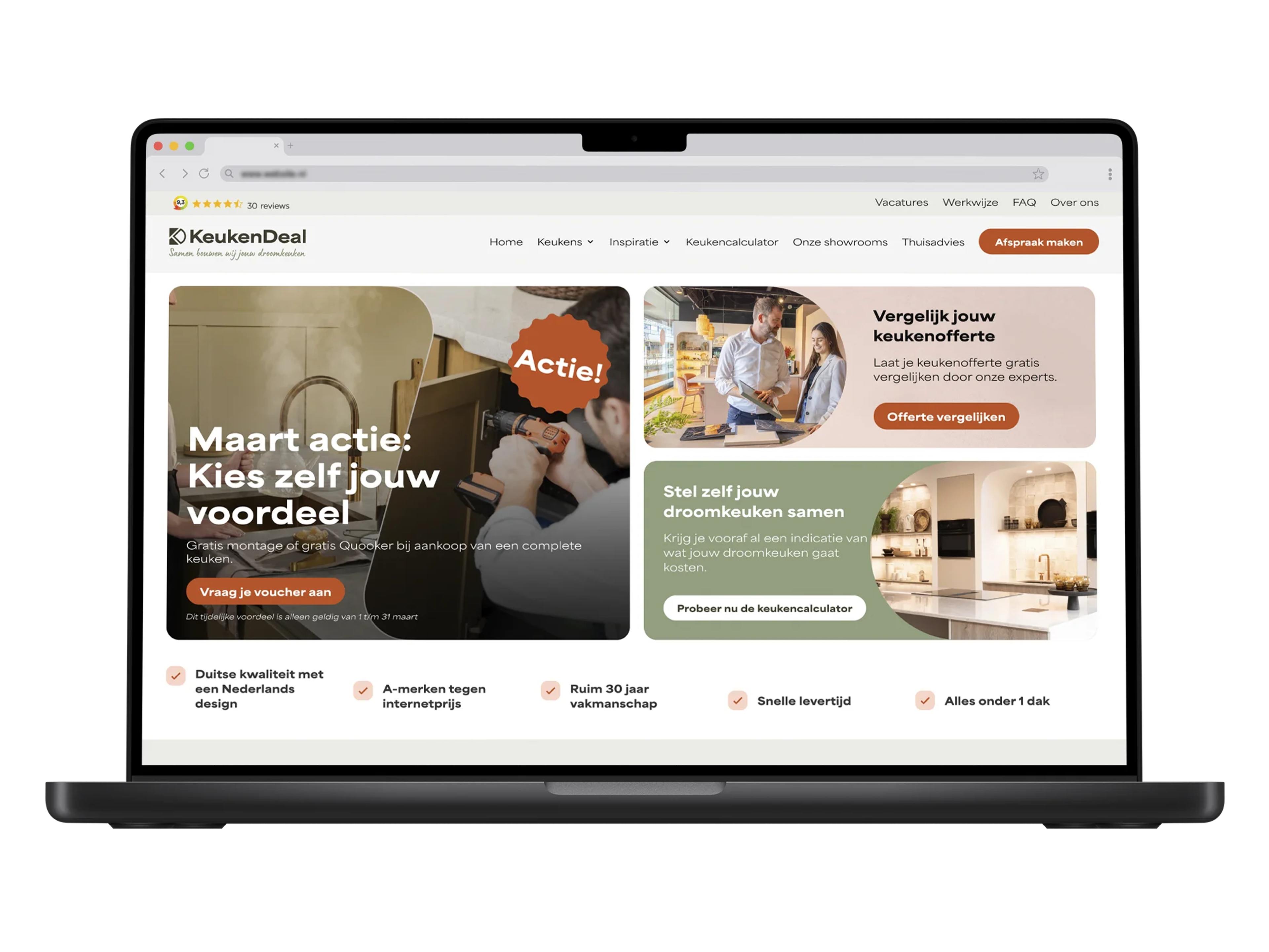 Keukendeal – mockup