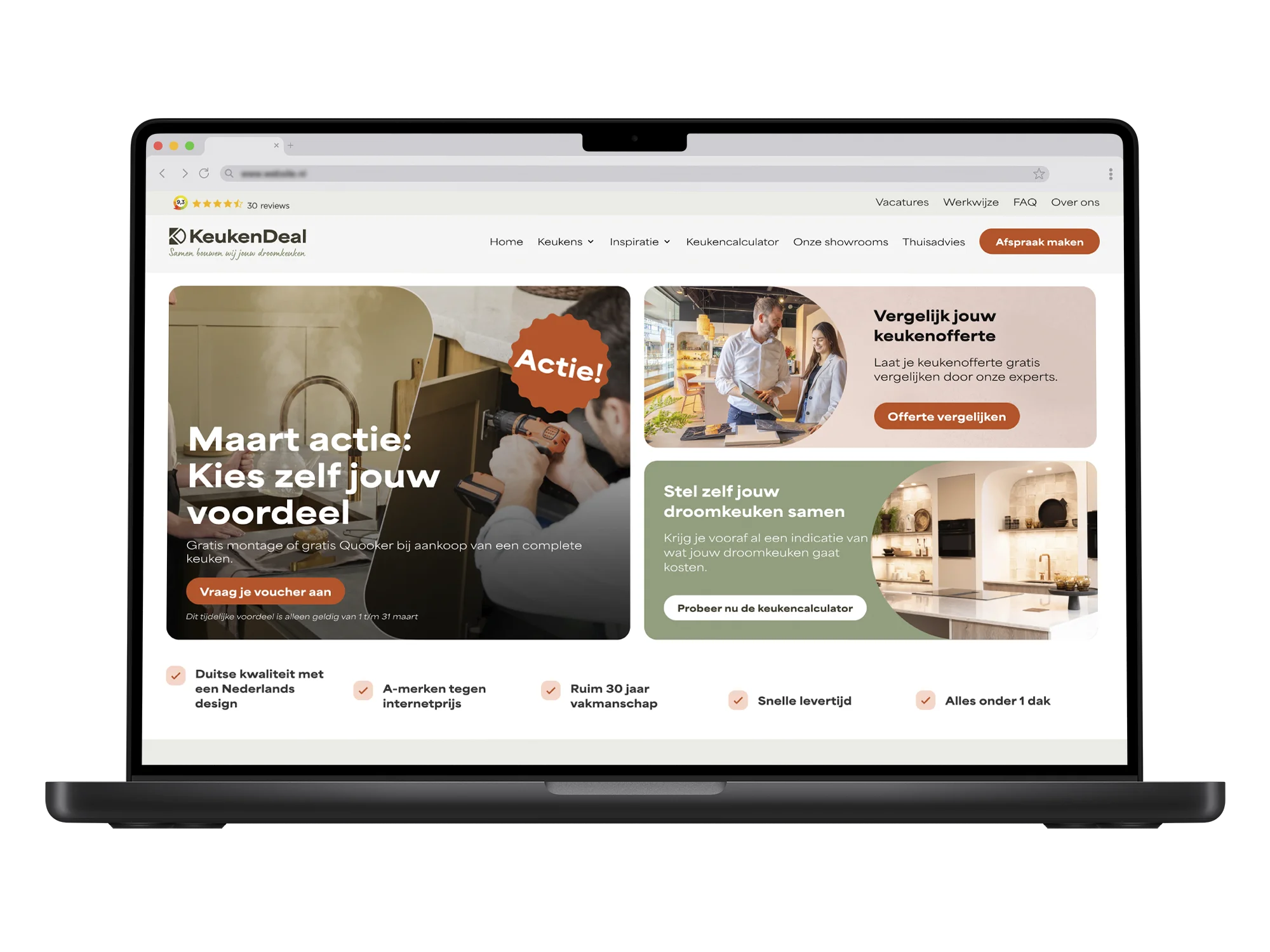 Keukendeal – mockup