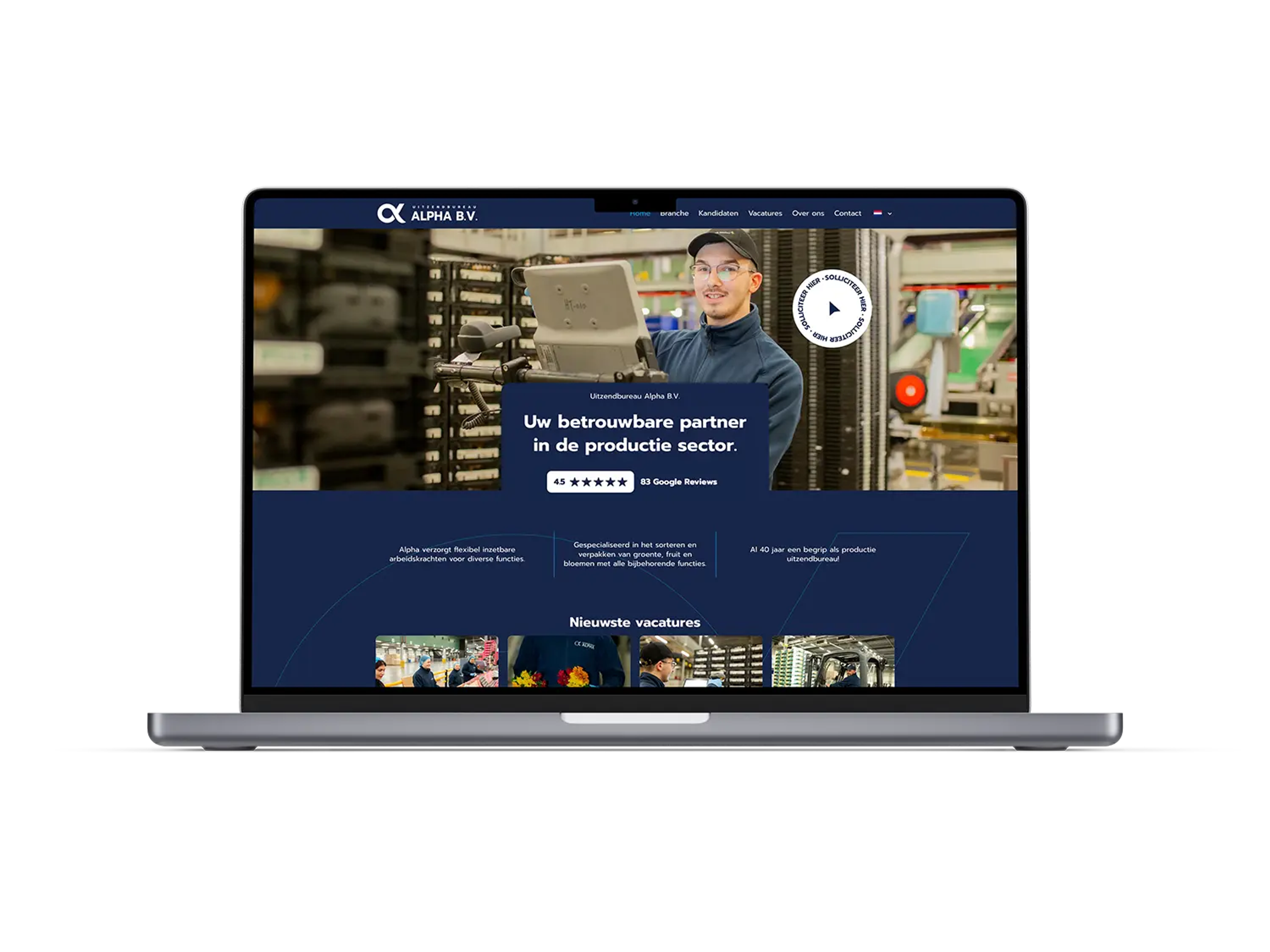 Recruitment – mockup