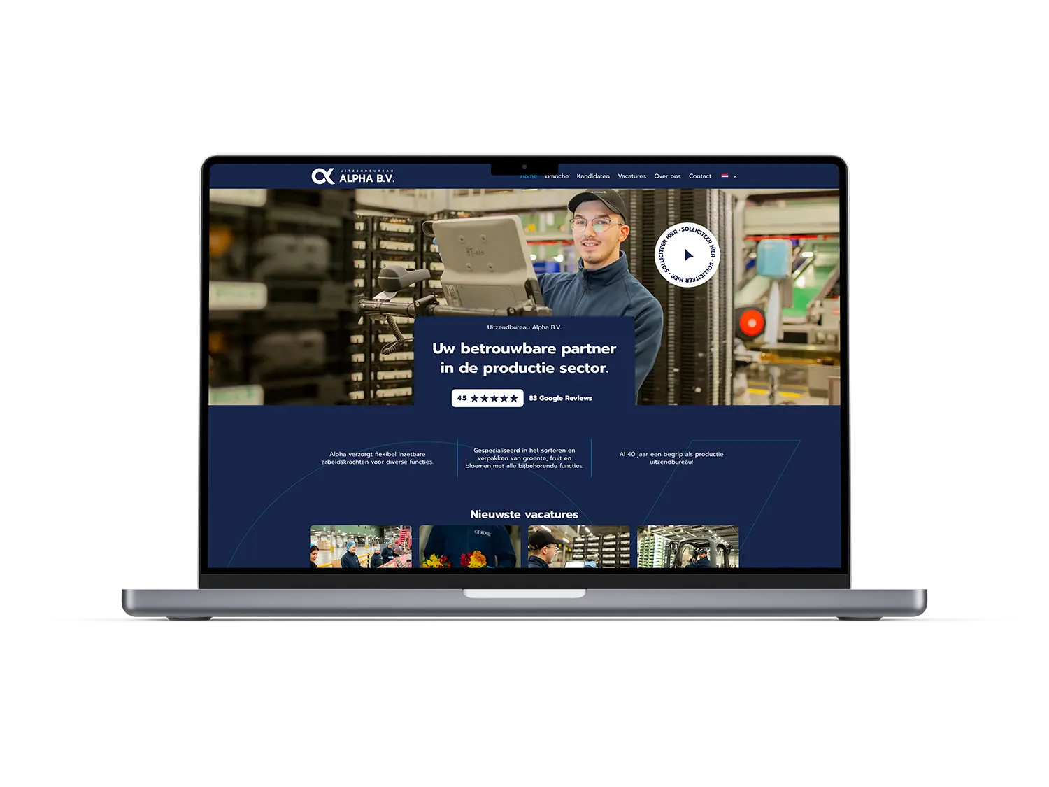 Recruitment – mockup