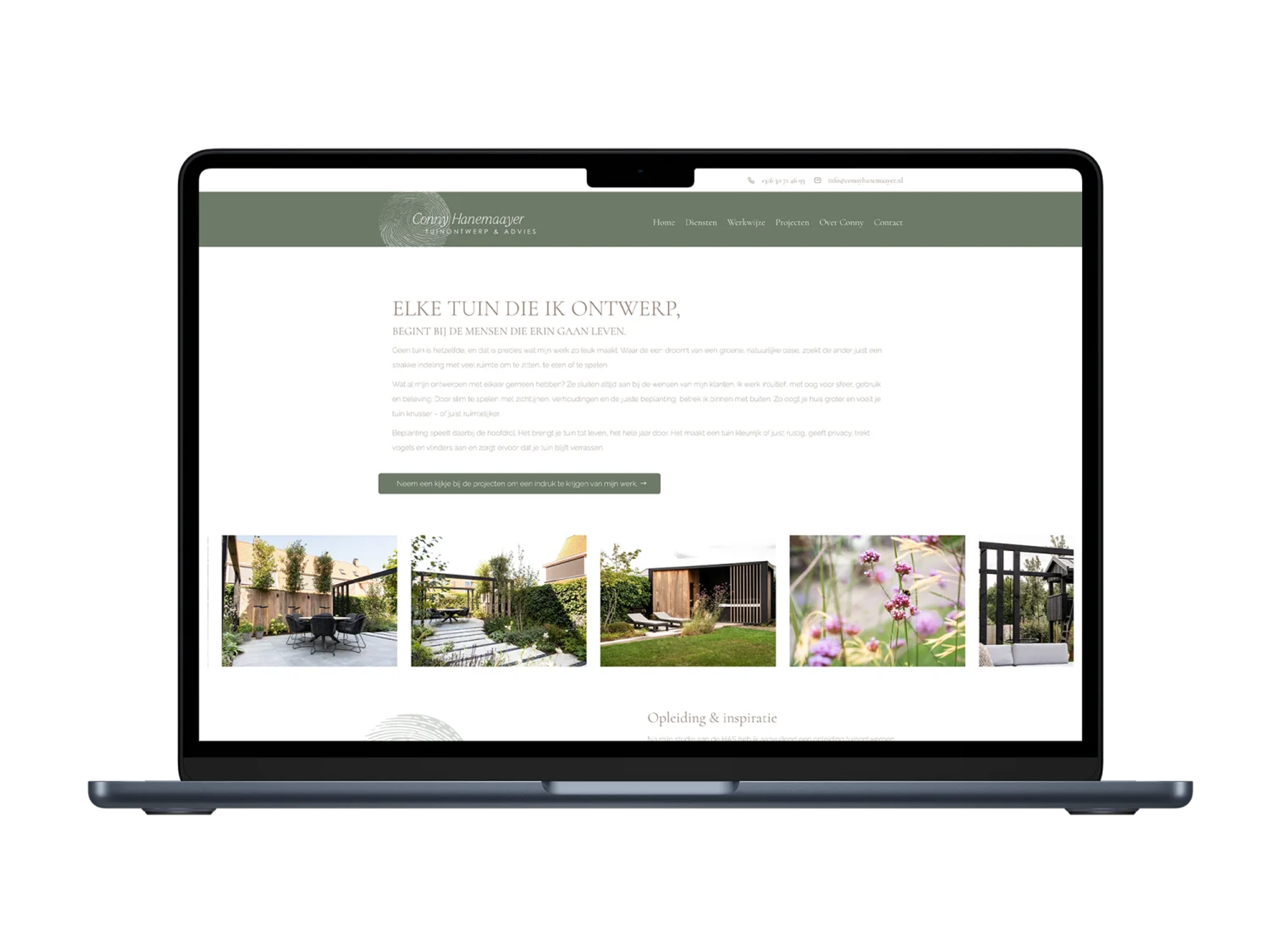 Conny Hanemaayer – mockup