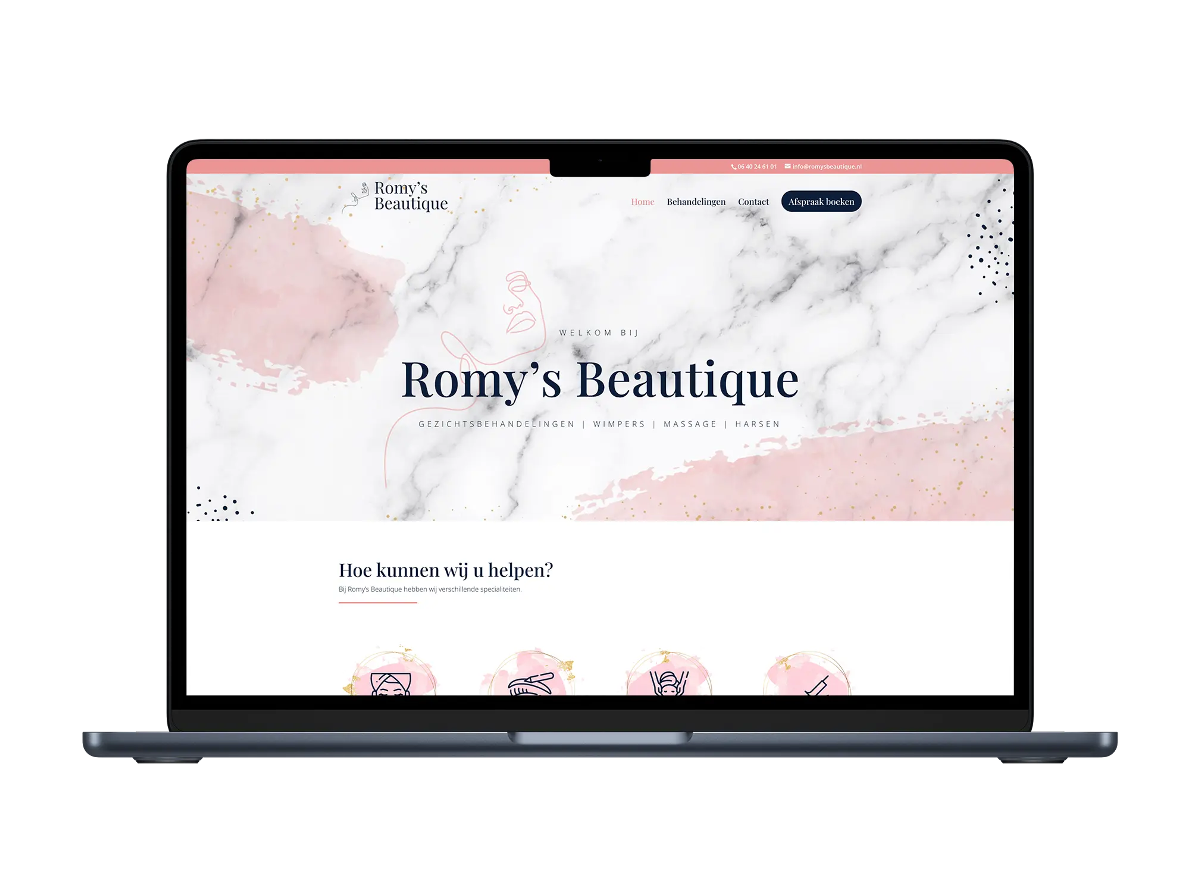 Romy’s beautique – mockup