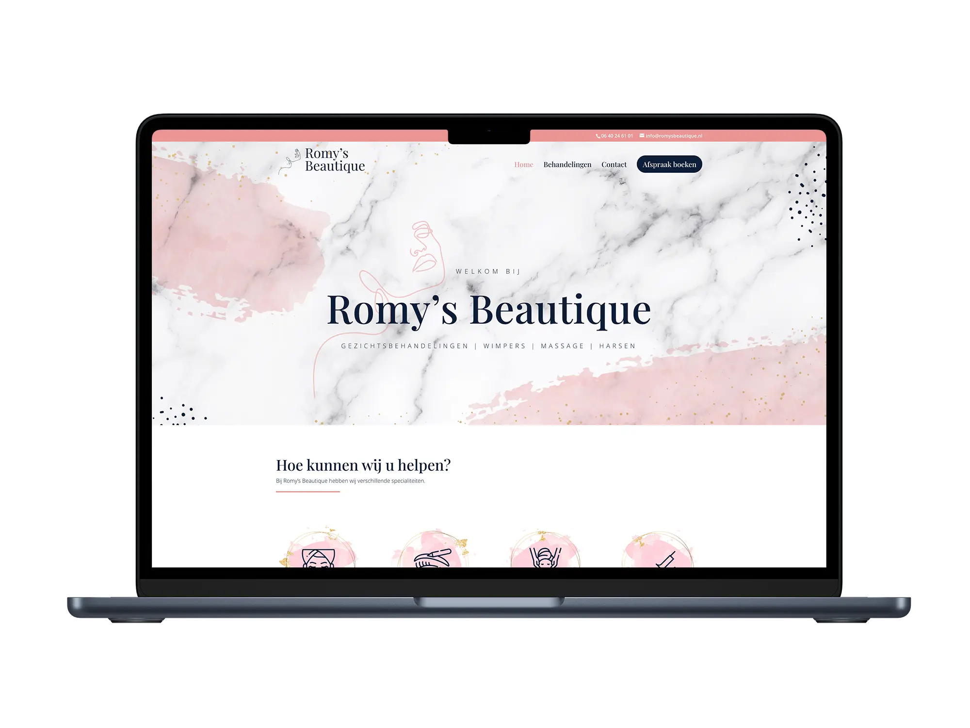 Romy’s beautique – mockup