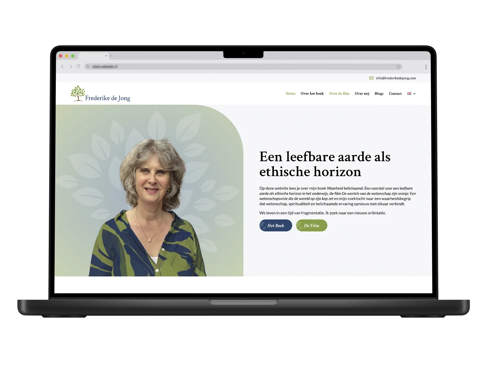 Frederike de Jong – mockup