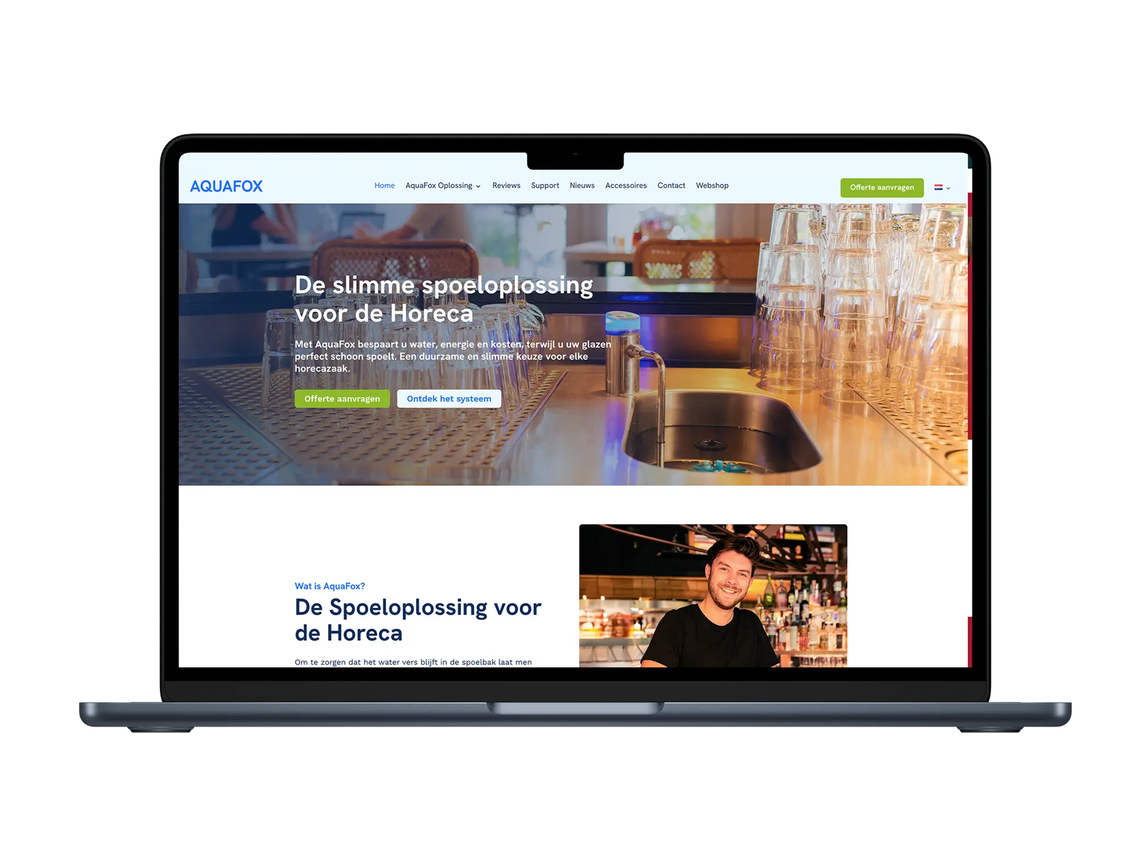 Aquafox – mockup