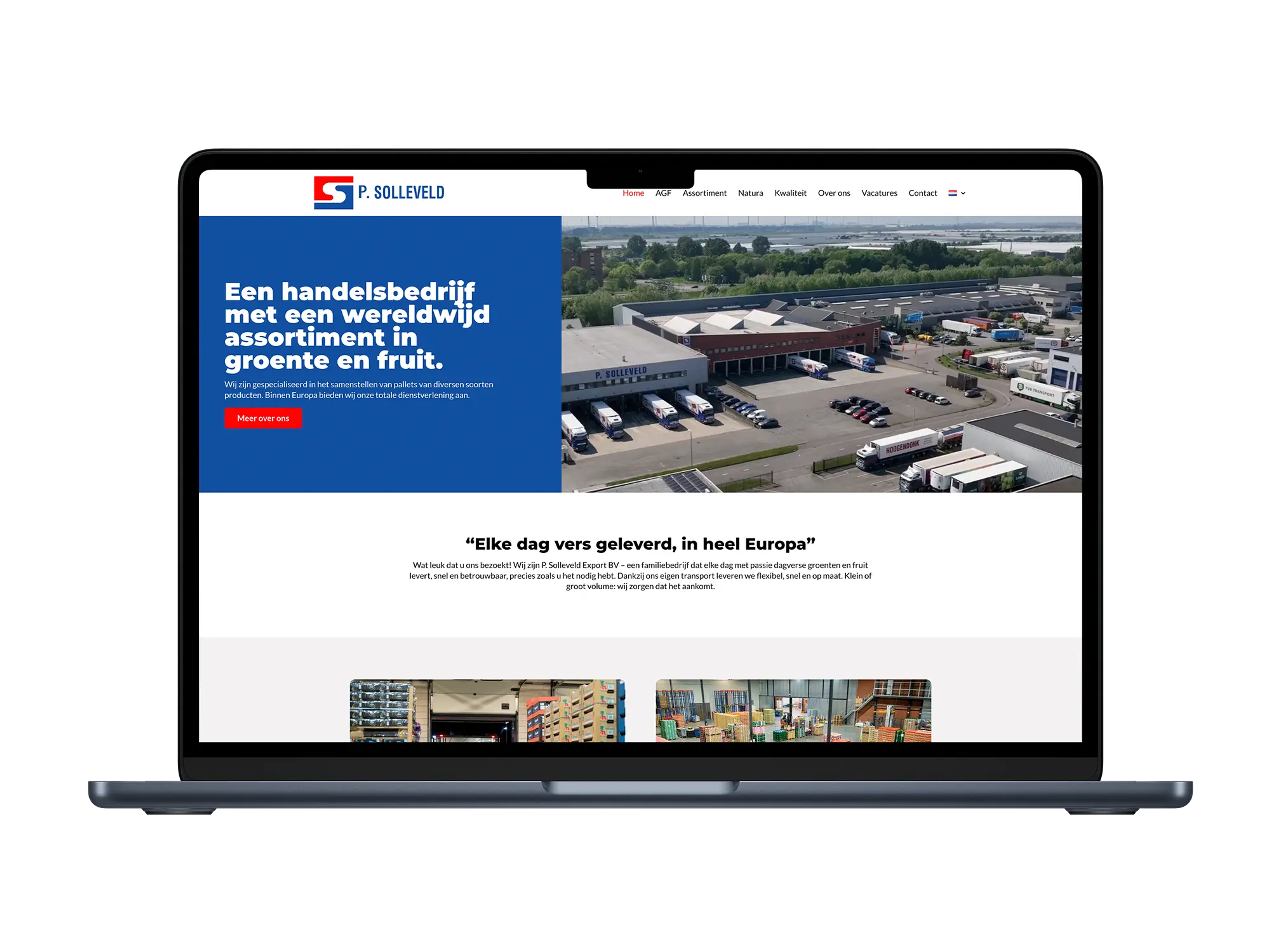 P. Solleveld Export BV – mockup